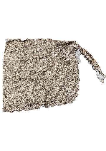 Teeny Sarong Cover-Up in White Eyelet