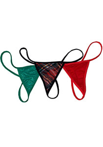 Holiday Teeny Thong Panty Pack 120-0023-11200