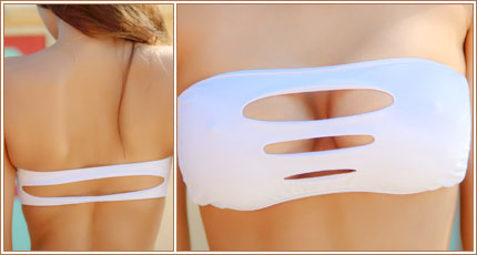 Bandeau Cutout Bikini Top